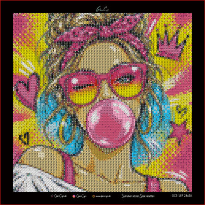 Diamond Painting "Retro" (28x28) by Trible C Design
