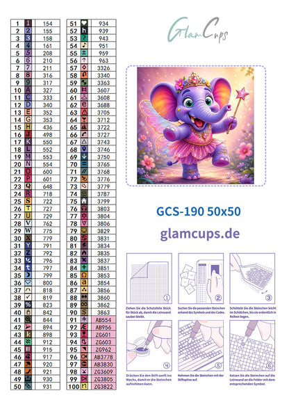 Diamond Painting "Gerda" (50x50) by Trible C Design