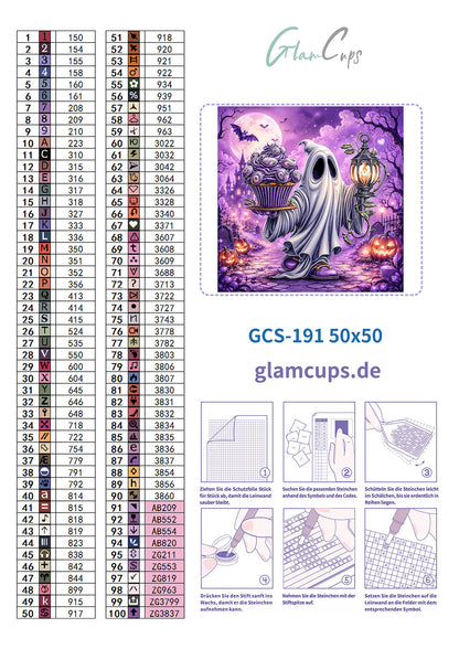 Diamond Painting "Ghosty" (50x50) by Trible C Design