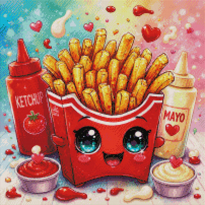 Diamond Painting "Pommes Mayo" (50x50) by Trible C Design
