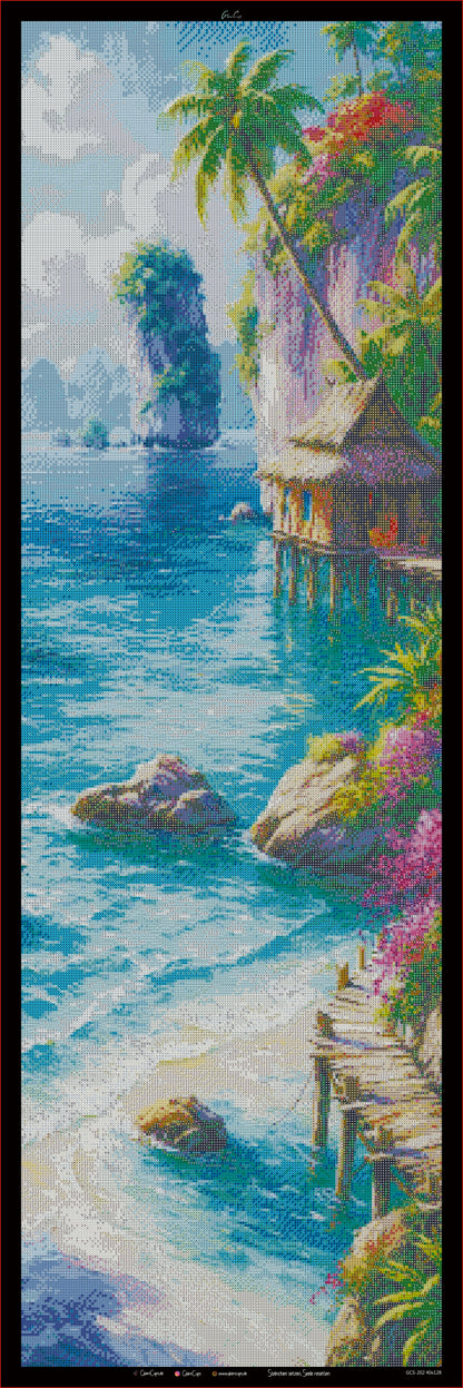 Diamond Painting "Beautiful Bay" (40x128)