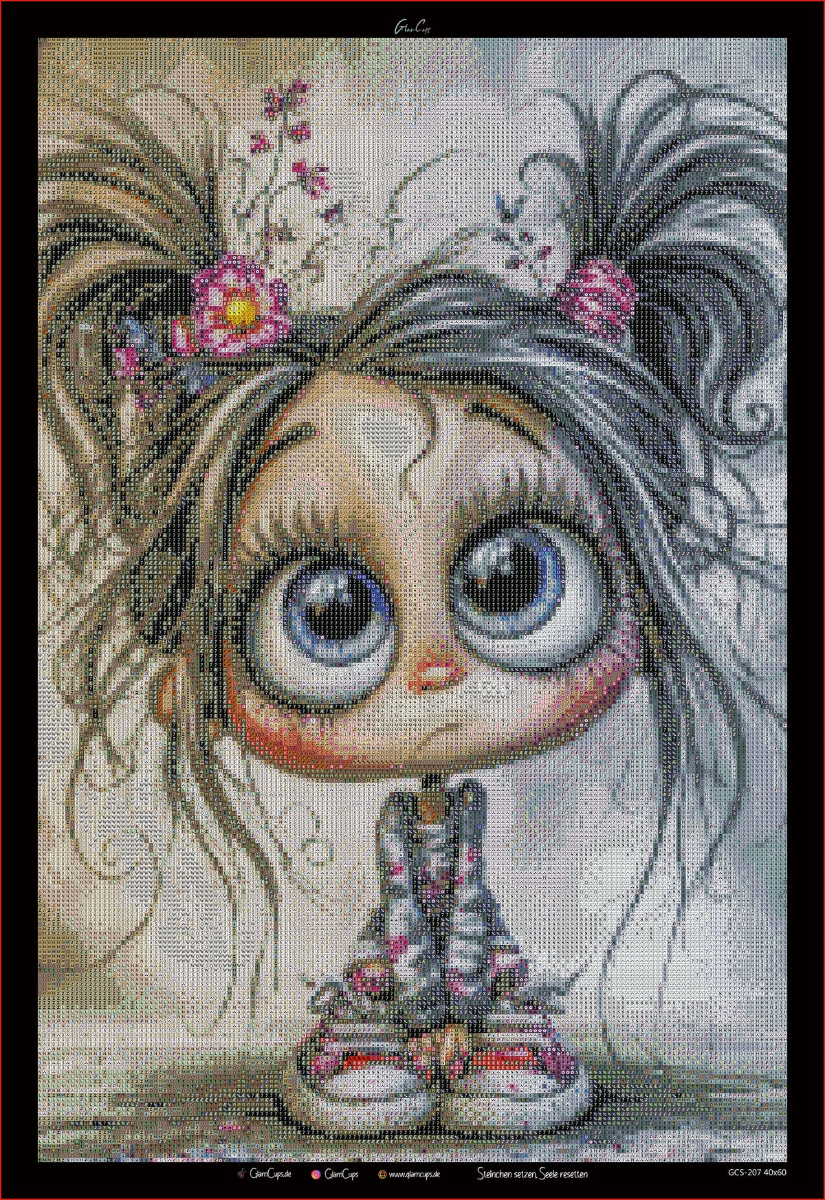 Diamond Painting "Heulinde" (40x60) by Kreativköter Mr. Clay