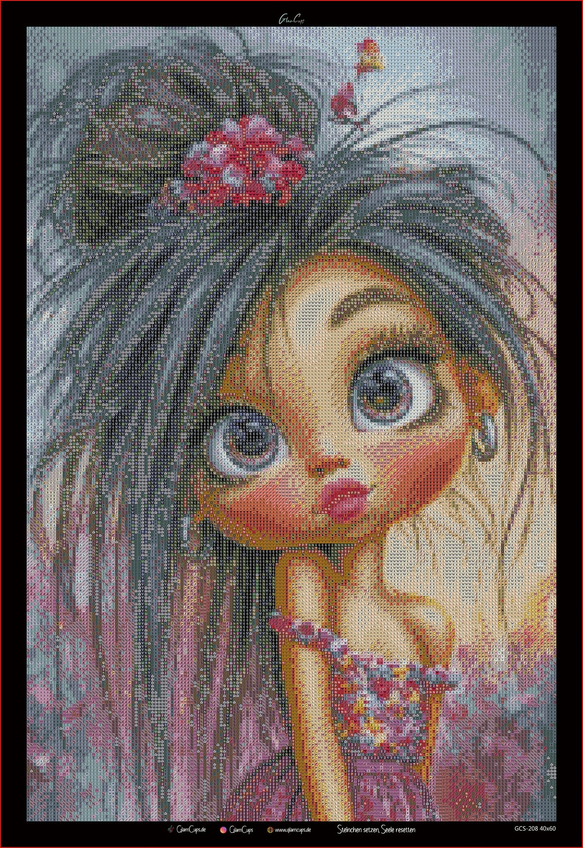 Diamond Painting "Roxanne" (40x60) by Kreativköter Mr. Clay