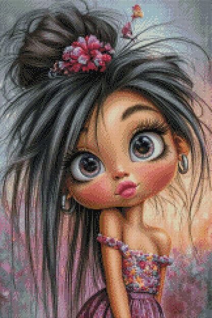 Diamond Painting "Roxanne" (40x60) by Kreativköter Mr. Clay