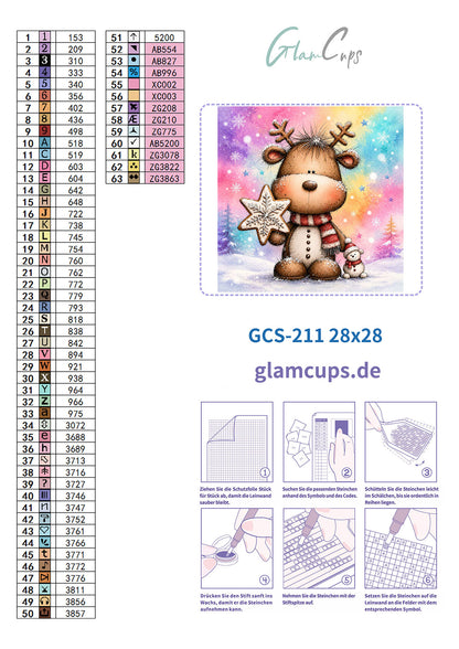 Diamond Painting "Sterndu" (28x28) by Glammy