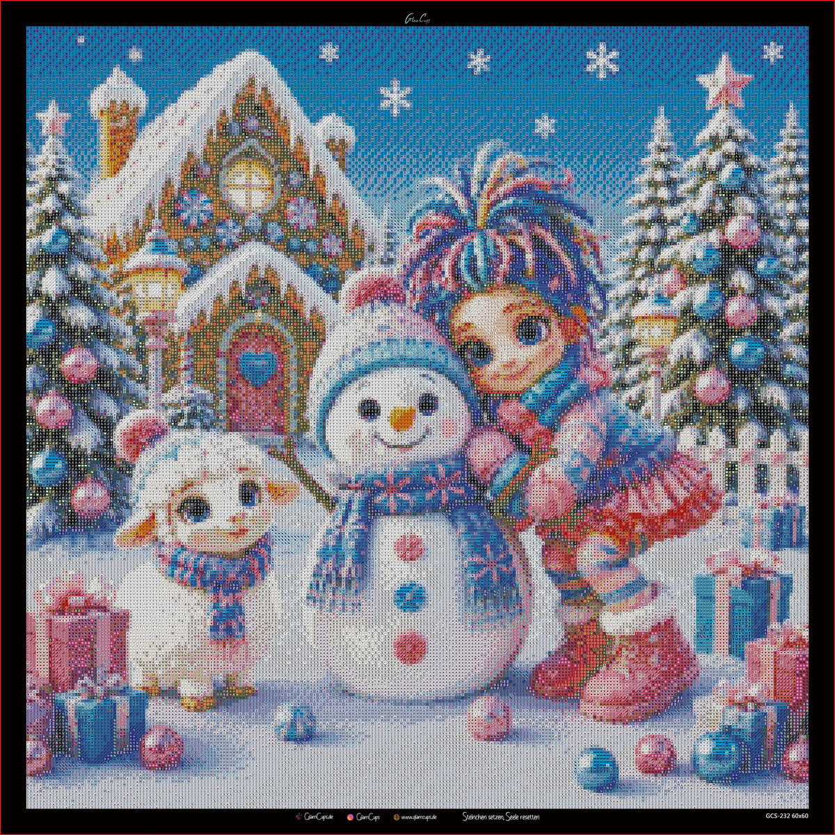 Vorbestellen: Diamond Painting "Snowmanfriend" (60x60) by Snowi