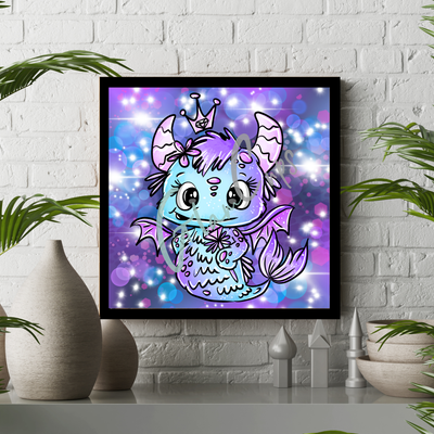 Diamond Painting " Sternflosse Nika" 60x60cm