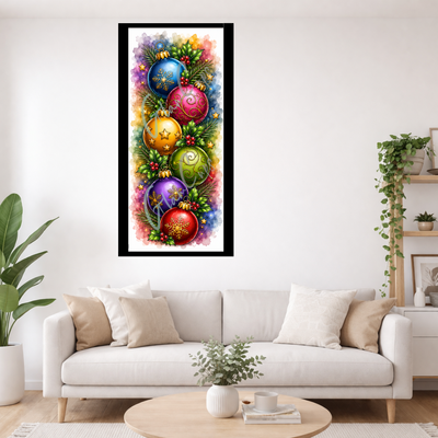 Vorbestellen: Diamond Painting "Weihnachtskugeln" (40x90) by Lexxa
