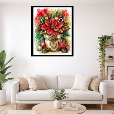 Vorbestellen: Diamond Painting "Weihnachtsstern" (40x50) by Lexxa
