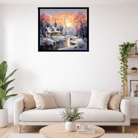 Vorbestellen: Diamond Painting "Winterlandschaft" (68x60)