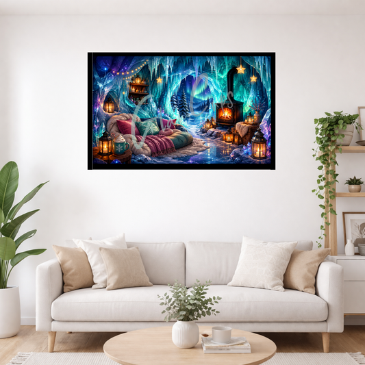 Vorbestellen: Diamond Painting "Eisgrotte" (60x105)