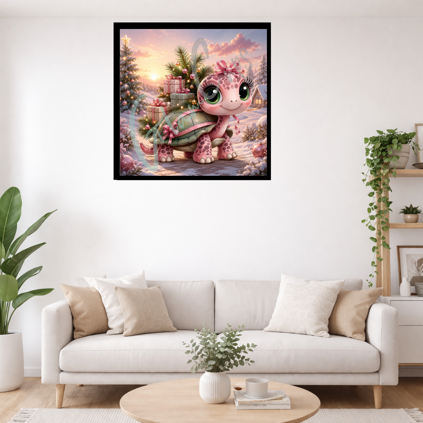 Vorbestellen: Diamond Painting "Suprise Turtle" (50x50) by Trible C Design