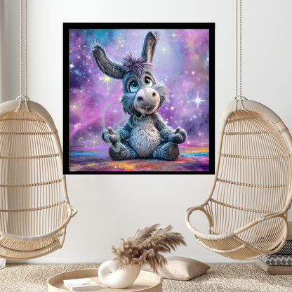 Diamond Painting "YogaEsel" 80x80cm