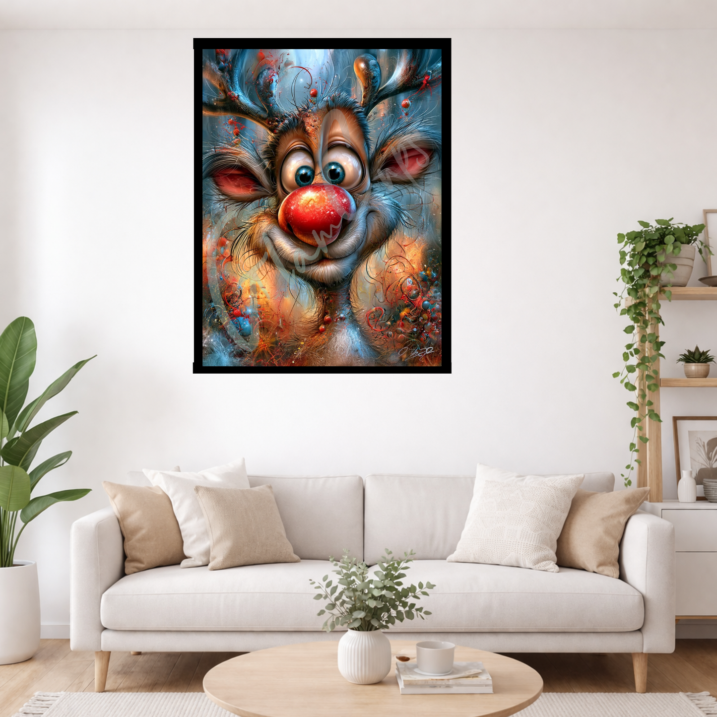 Vorbestellen: Diamond Painting "X-Mas Elch" (50x60) by Kreativköter Mr. Clay