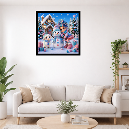Vorbestellen: Diamond Painting "Snowmanfriend" (60x60) by Snowi