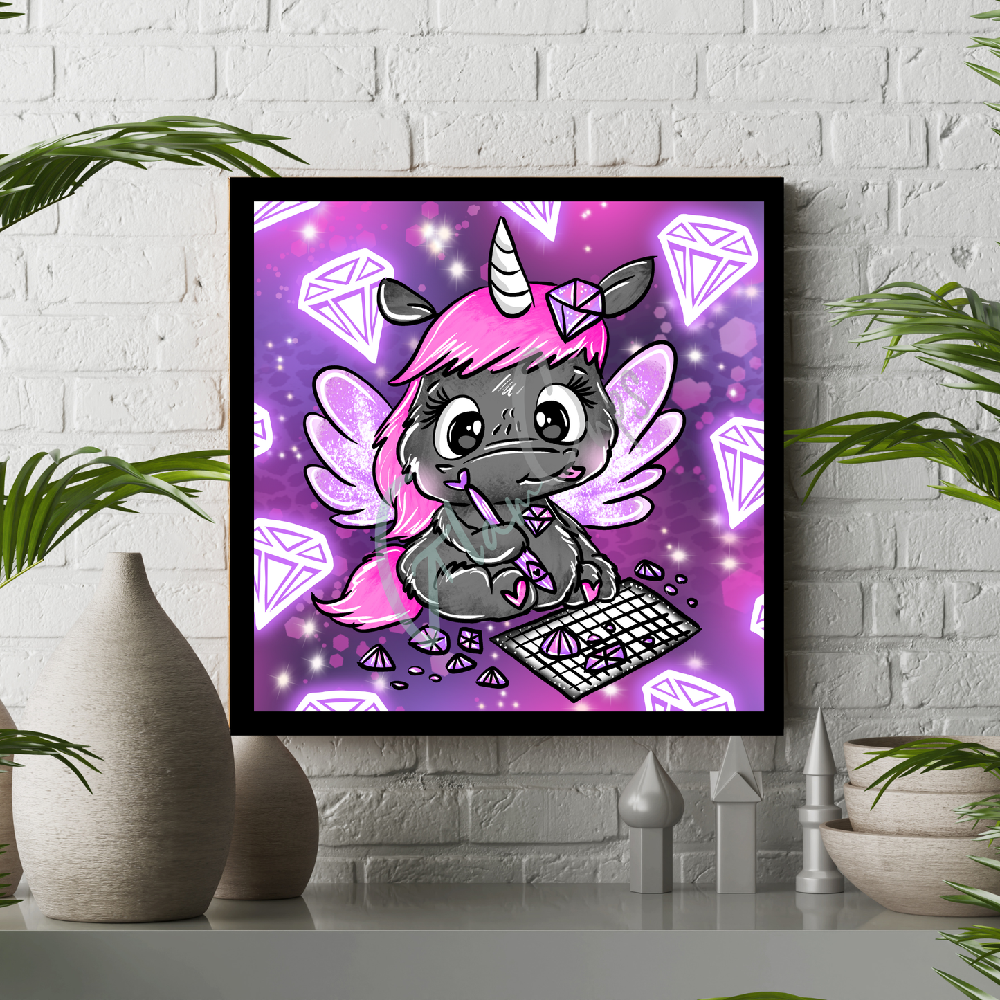 Diamond Painting "Painting Nora" 60x60cm
