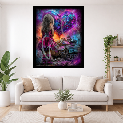 Vorbestellung bis 20.04.2026/Diamond Painting "Broken World" (60x75) by Anny.ai