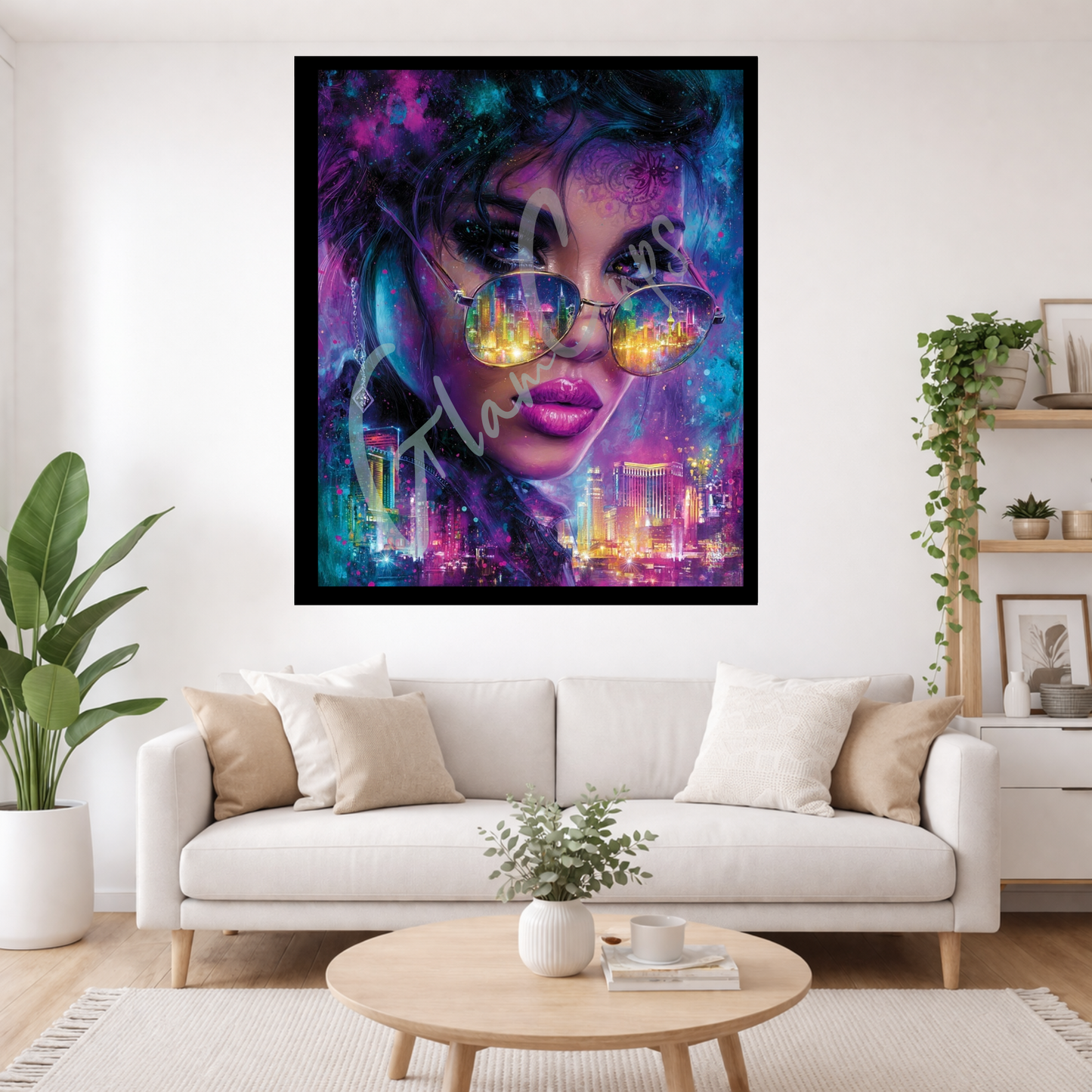 Vorbestellung bis 20.04.2026/Diamond Painting "Neon Dreams" (70x90) by Anny.ai