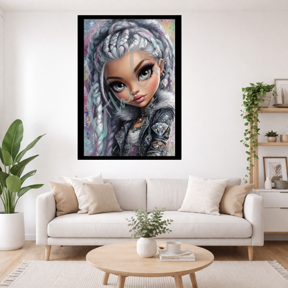Diamond Painting "Silver Diamond by LEXXA" 60x90cm