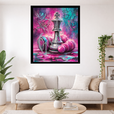 Vorbestellung/Diamond Painting "Schach Matt" (60x75) by Anny.ai
