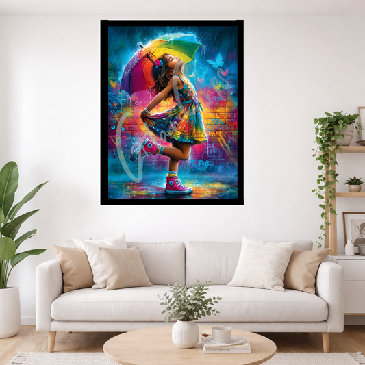 Vorbestellung/Diamond Painting "Farbenregen" (70x90) by Anny.ai