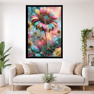 Vorbestellen: Diamond Painting "Regenbogenblüte" (75x110) by Glammy