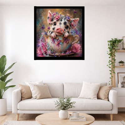 Vorbestellen: Diamond Painting "Blüten Schweini" (70x70) by Glammy
