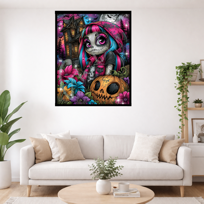 Vorbestellen: Diamond Painting "Neon Kürbis" by Lexxa 48x60cm