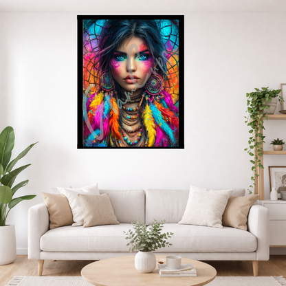 Vorbestellen: Diamond Painting "Federfeuer" by Anny 60x88cm