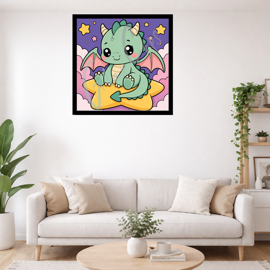 Diamond Painting "Drache" by Glammy 20x20cm