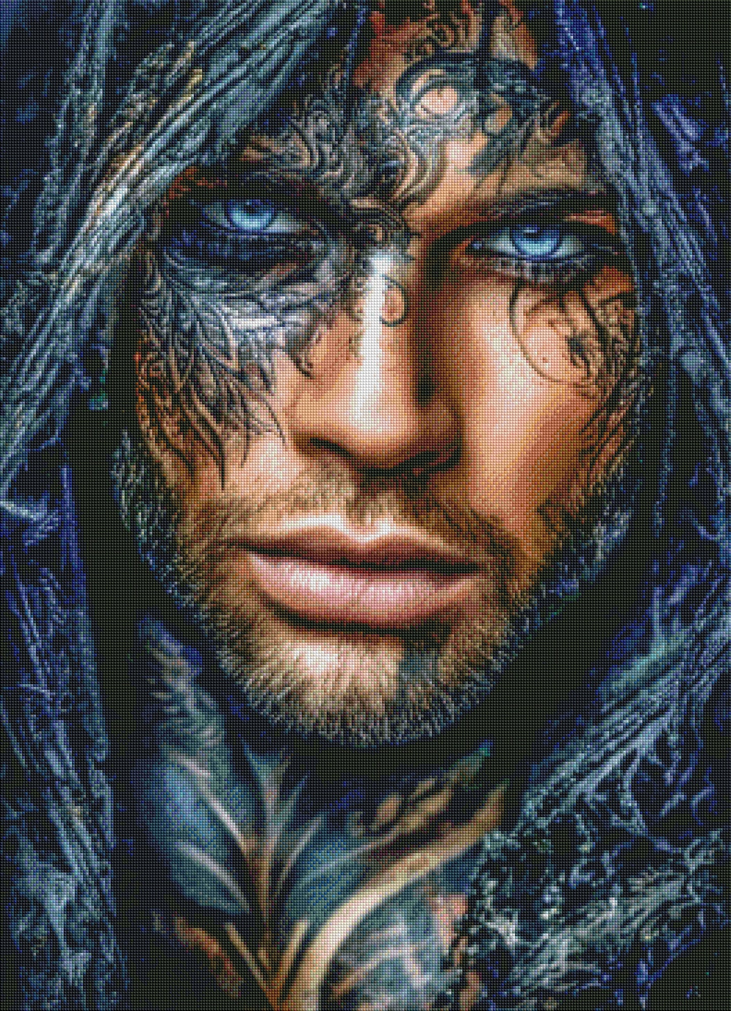 Diamond Painting "Der Blick der Schatten" (65x90) by Anny.ai