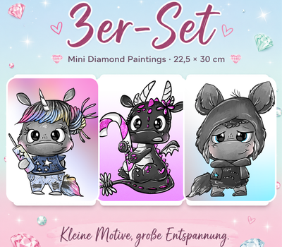 Mini Set No. 2 (3 Bilder a 22,5 x 30cm)