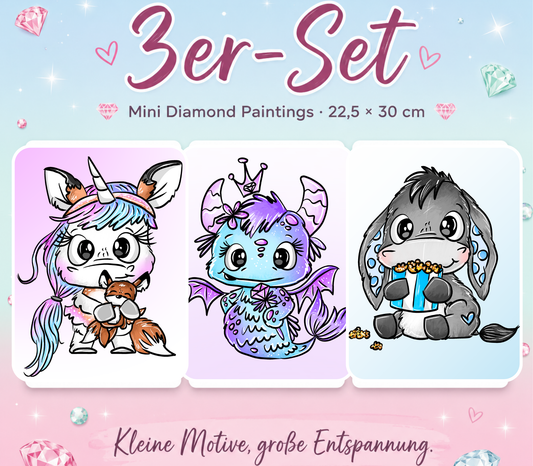 Mini Set No. 1 (3 Bilder a 22,5 x 30cm)