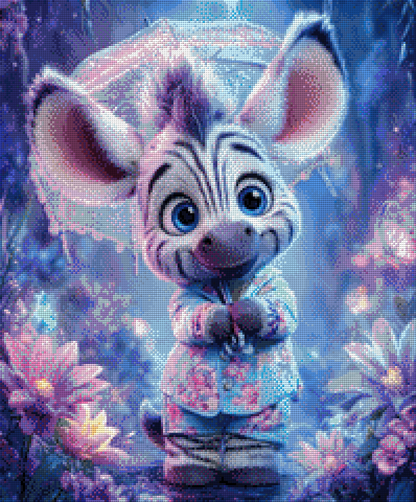 Diamond Painting "Sweet Zebra" (50x60) by Anny.ai