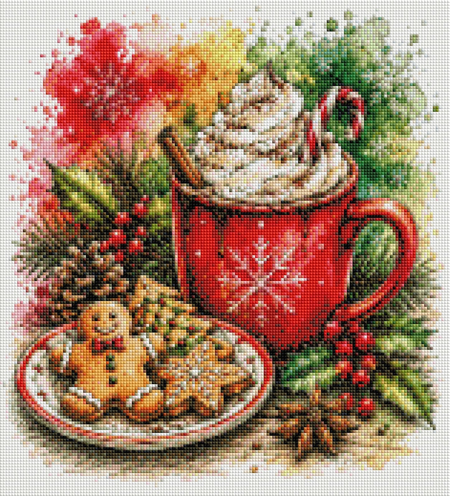 Vorbestellen: Diamond Painting "Kakao und Lebkuchen" (40x45) by Lexxa