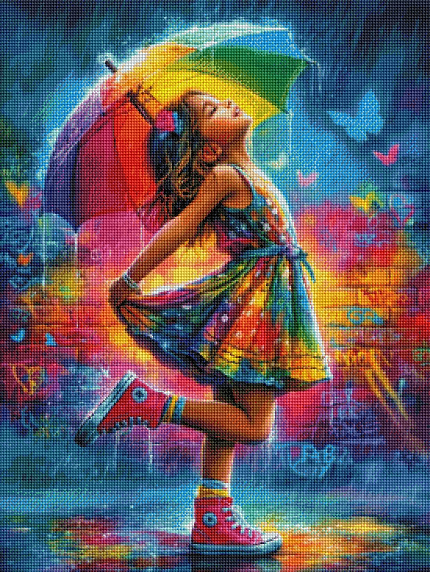 Diamond Painting "Farbenregen" (70x90) by Anny.ai