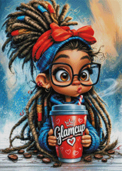 Vorbestellen: Diamond Painting "Coffee Glam" (50x77) by Kreativköter Mr Clay