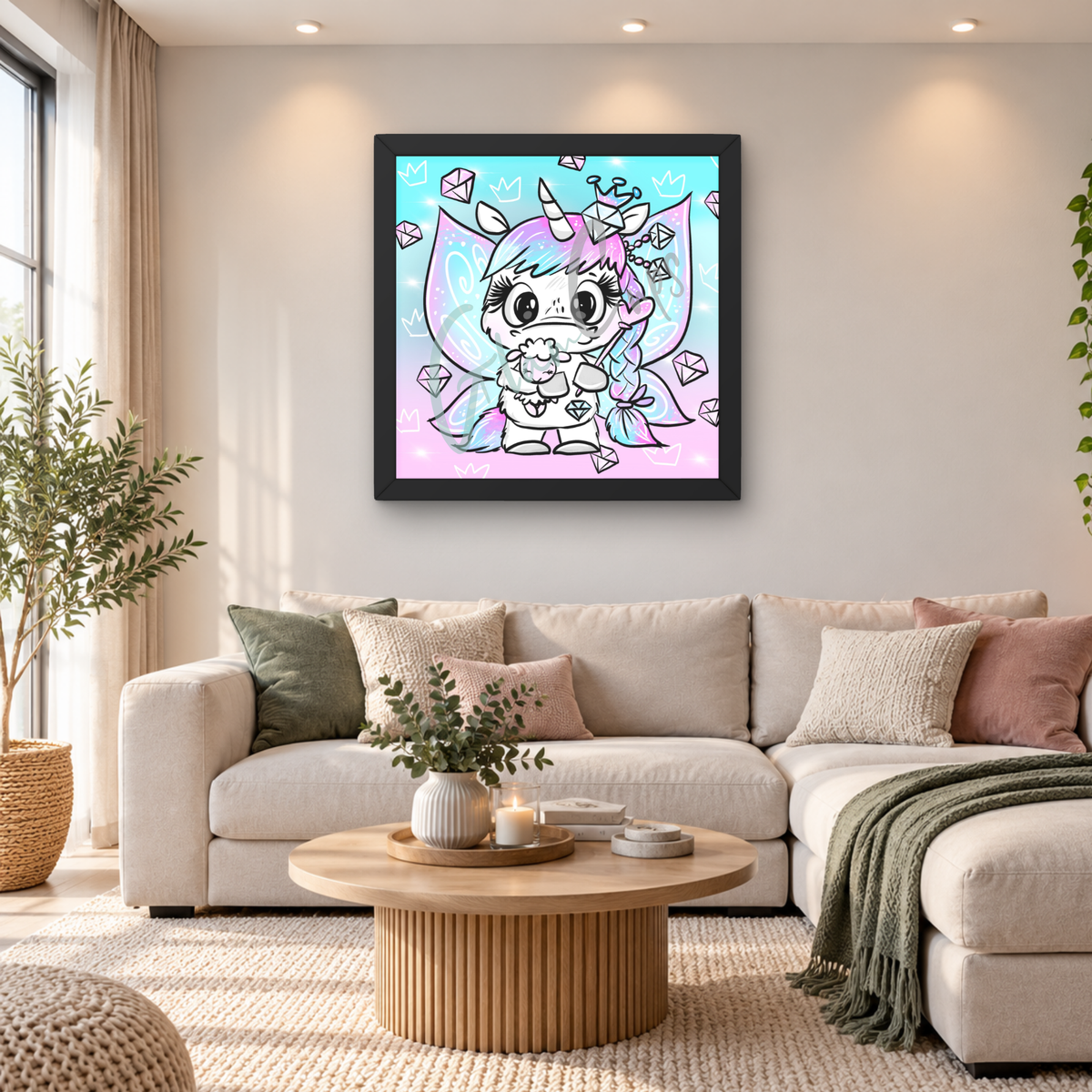 Diamond Painting " Snowi Diamond" 55x55cm