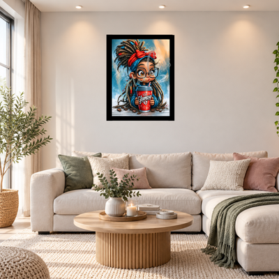 Vorbestellen: Diamond Painting "Coffee Glam" (50x77) by Kreativköter Mr Clay